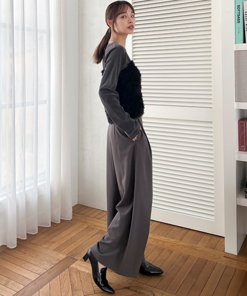 【セール】ラップワイドパンツ（その他パンツ）｜DOUX ARCHIVES（ドゥアルシーヴ）