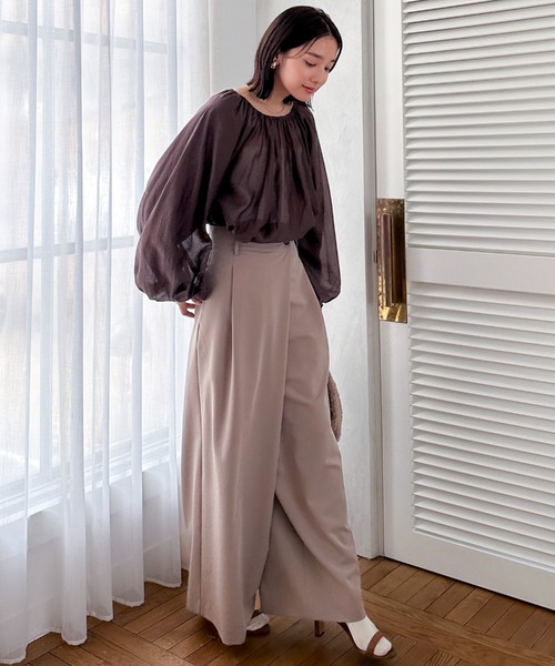 【セール】ラップワイドパンツ（その他パンツ）｜DOUX ARCHIVES（ドゥアルシーヴ）