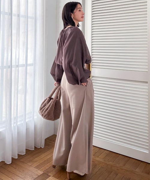 【セール】ラップワイドパンツ（その他パンツ）｜DOUX ARCHIVES（ドゥアルシーヴ）