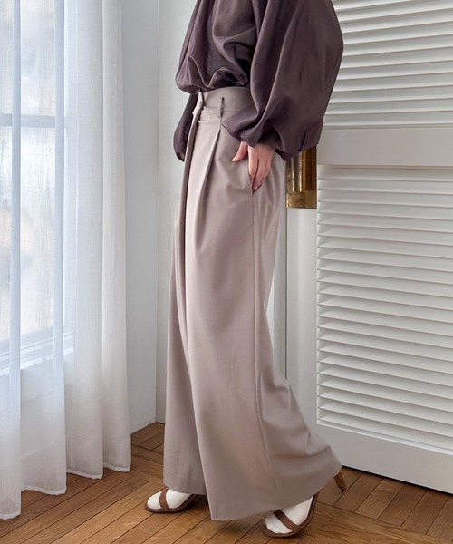 【セール】ラップワイドパンツ（その他パンツ）｜DOUX ARCHIVES（ドゥアルシーヴ）