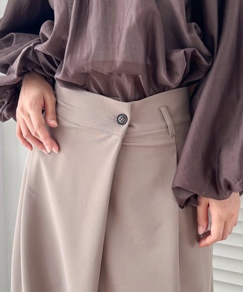 【セール】ラップワイドパンツ（その他パンツ）｜DOUX ARCHIVES（ドゥアルシーヴ）
