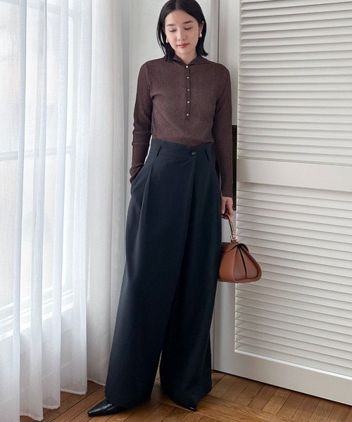 【セール】ラップワイドパンツ（その他パンツ）｜DOUX ARCHIVES（ドゥアルシーヴ）