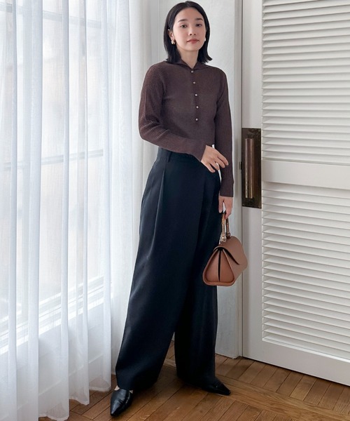 【セール】ラップワイドパンツ（その他パンツ）｜DOUX ARCHIVES（ドゥアルシーヴ）