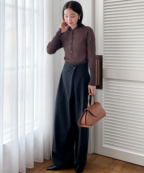 【セール】ラップワイドパンツ（その他パンツ）｜DOUX ARCHIVES（ドゥアルシーヴ）