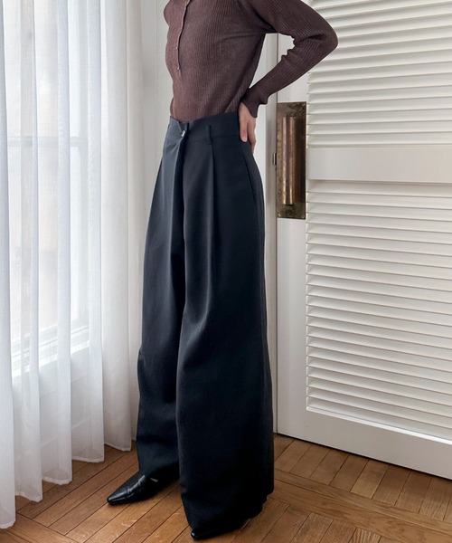 【セール】ラップワイドパンツ（その他パンツ）｜DOUX ARCHIVES（ドゥアルシーヴ）