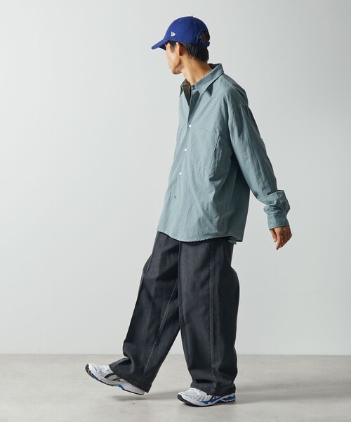 FREAK'S STORE(フリークスストア)の「限定展開 セミワイドシルエット イージー デニムスラックス(デニムパンツ・メンズ・チャコールグレー/ブラック/ネイビー/ブルー・SMALL/MEDIUM/LARGE)」の13枚目の写真