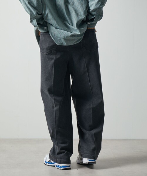 FREAK'S STORE(フリークスストア)の「限定展開 セミワイドシルエット イージー デニムスラックス(デニムパンツ・メンズ・チャコールグレー/ブラック/ネイビー/ブルー・SMALL/MEDIUM/LARGE)」の18枚目の写真