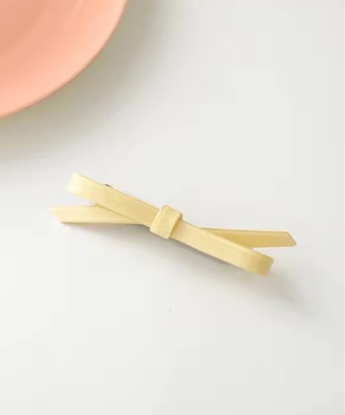 ammy.(エイミードット)の「【 ammy. / エイミードット 】 カラー リボン バレッタ(バレッタ/ヘアクリップ・レディース・ブラウン/レッド/オレンジ/ライトグリーン/モカ/イエロー/ライトブルー/アイボリー・FREE)」の15枚目の写真