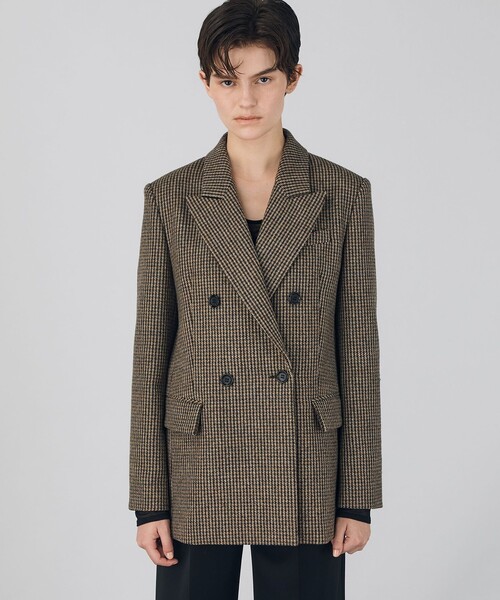 ブリティッシュツイード ダブルブレストジャケット（テーラード