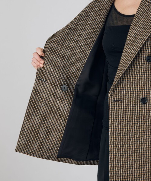 23区 Moessmer 4XLサイズ ダブルブレスト ツイード コート 48 23区 Moessmer 4XLサイズ ダブルブレスト ツイード コート 48 モール