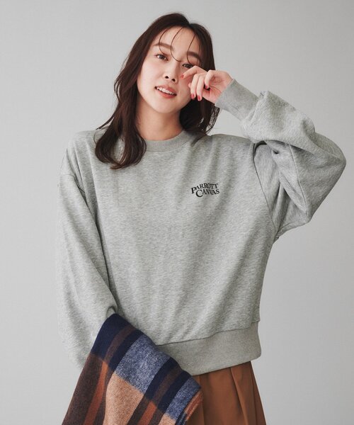 【SALE／10%OFF セール】【PARROTT クルースウェット CANVAS】ピーシーロゴ トップス