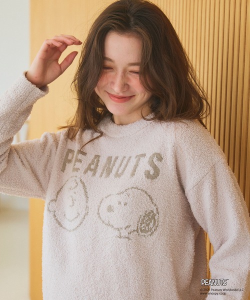 PEANUTS（ピーナッツ）の「【PEANUTS/ピーナッツ】SNOOPYもこもこルームウェアトップス（上下別売り）◆2025AW◆（ルームウェア/パジャマ・レディース・ピンク/グレー/アイボリー・M/L/LL）」の2枚目の写真