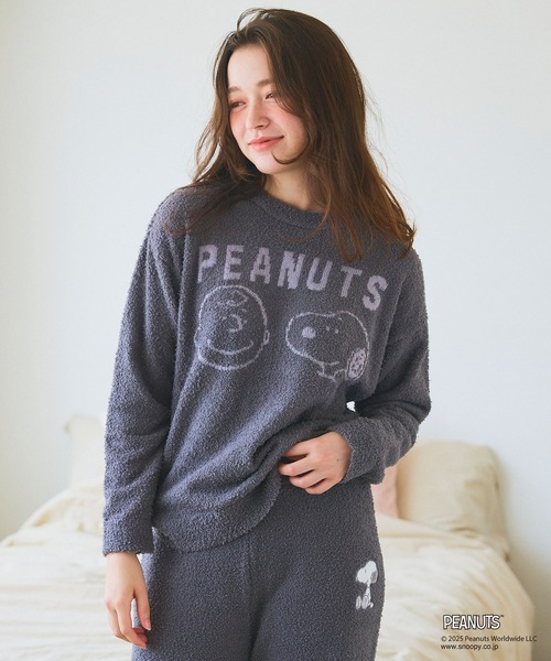 PEANUTS（ピーナッツ）の「【PEANUTS/ピーナッツ】SNOOPYもこもこルームウェアトップス（上下別売り）◆2025AW◆（ルームウェア/パジャマ・レディース・ピンク/グレー/アイボリー・M/L/LL）」の11枚目の写真