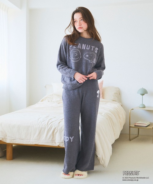 PEANUTS（ピーナッツ）の「【PEANUTS/ピーナッツ】SNOOPYもこもこルームウェアトップス（上下別売り）◆2025AW◆（ルームウェア/パジャマ・レディース・ピンク/グレー/アイボリー・M/L/LL）」の14枚目の写真