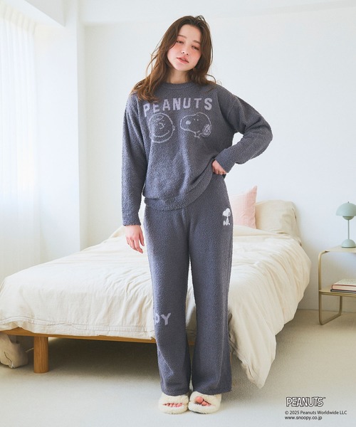 PEANUTS（ピーナッツ）の「【PEANUTS/ピーナッツ】SNOOPYもこもこルームウェアトップス（上下別売り）◆2025AW◆（ルームウェア/パジャマ・レディース・ピンク/グレー/アイボリー・M/L/LL）」の16枚目の写真