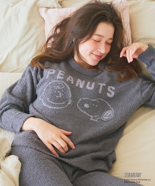 セール】【PEANUTS/ピーナッツ】SNOOPYもこもこルームウェアトップス
