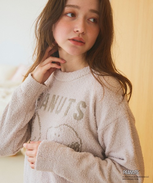 PEANUTS（ピーナッツ）の「【PEANUTS/ピーナッツ】SNOOPYもこもこルームウェアトップス（上下別売り）◆2025AW◆（ルームウェア/パジャマ・レディース・ピンク/グレー/アイボリー・M/L/LL）」の21枚目の写真