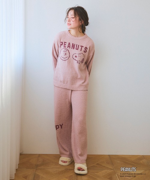 PEANUTS/ピーナッツ】SNOOPYもこもこルームウェアトップス（上下