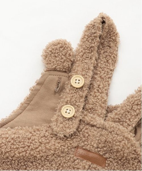 petit main（プティマイン）の「もこもこサロペット（その他ベビーウェア・キッズ・モカ/アイボリー・70cm/80ｃｍ）」の13枚目の写真