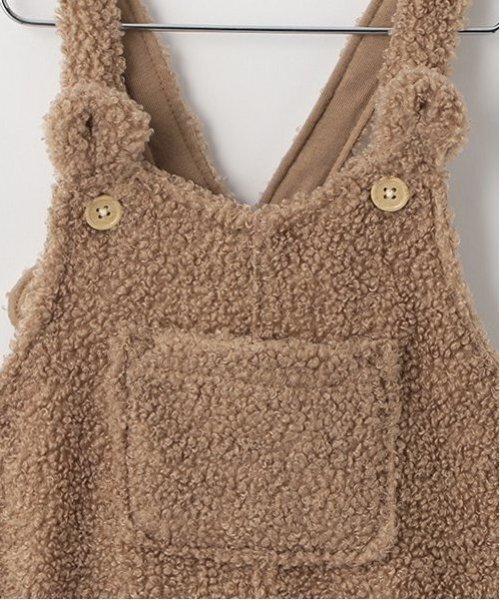 petit main（プティマイン）の「もこもこサロペット（その他ベビーウェア・キッズ・モカ/アイボリー・70cm/80ｃｍ）」の14枚目の写真