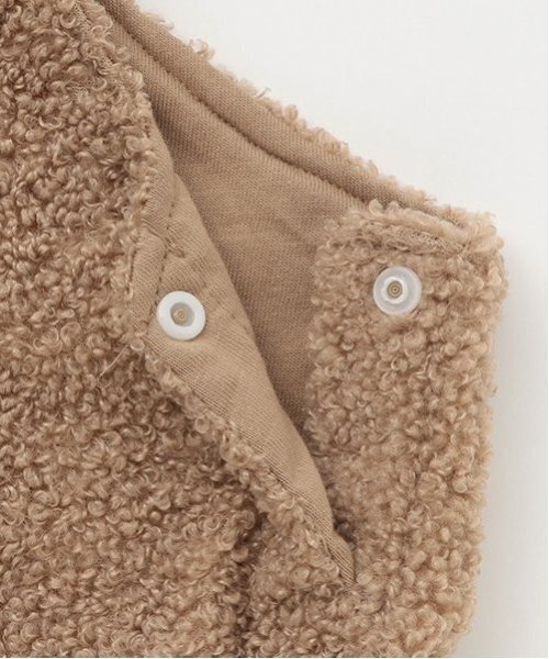 petit main（プティマイン）の「もこもこサロペット（その他ベビーウェア・キッズ・モカ/アイボリー・70cm/80ｃｍ）」の16枚目の写真