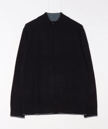 スタンドフルジップ ニットカーディガン