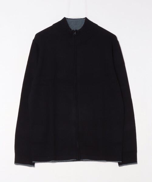 【セール】スタンドフルジップ ニットカーディガン（カーディガン/ボレロ）｜TOKYO SHIRTS（トウキョウシャツ）