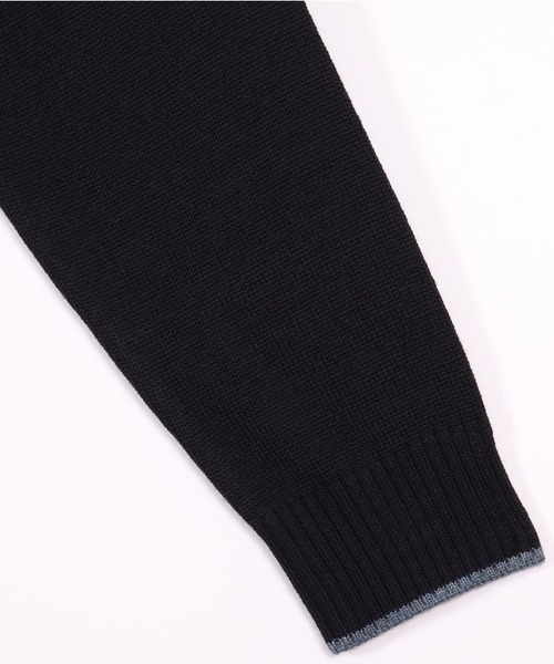 TOKYO SHIRTS（トウキョウシャツ）の「スタンドフルジップ ニットカーディガン（カーディガン/ボレロ・メンズ・ネイビー/チャコール・M/LL/L）」の5枚目の写真