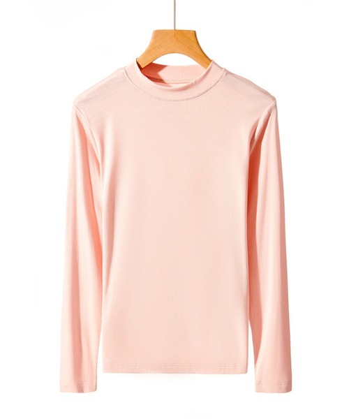 Lace Ladies(レースレディース)の「ソリッドカラー クルーネック 長袖 スリム プルオーバー(Tシャツ/カットソー・レディース・ホワイト/ブラック/パープル/グレー/ピンク/アイボリー/モカ/テラコッタ・FREE)」の8枚目の写真