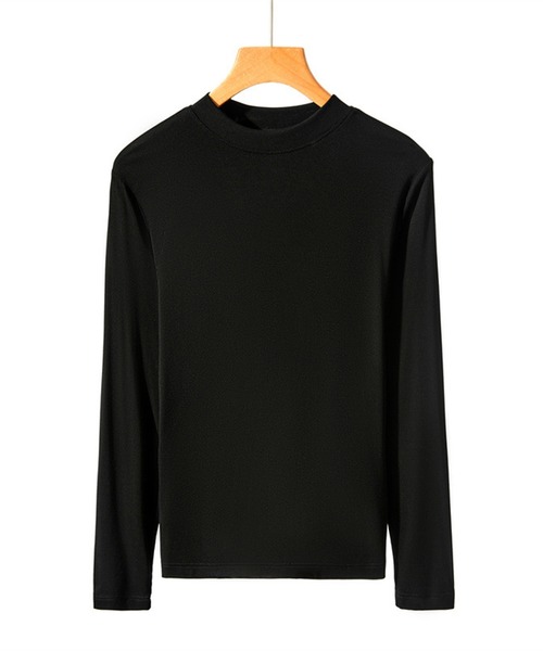 Lace Ladies(レースレディース)の「ソリッドカラー クルーネック 長袖 スリム プルオーバー(Tシャツ/カットソー・レディース・ホワイト/ブラック/パープル/グレー/ピンク/アイボリー/モカ/テラコッタ・FREE)」の3枚目の写真