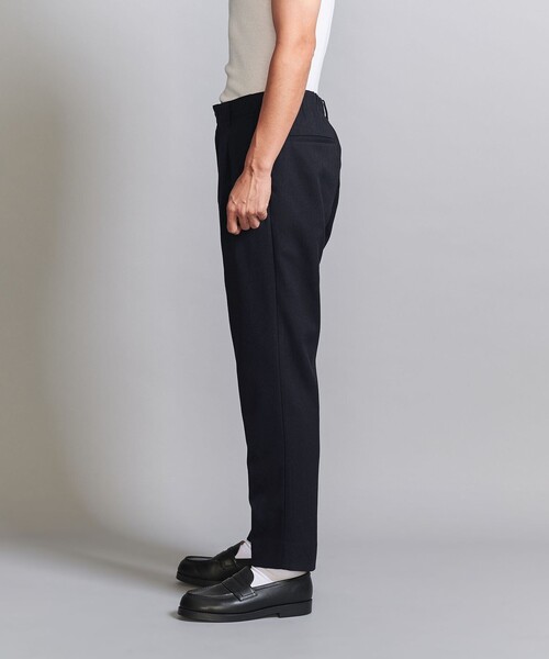 BEAUTY&YOUTH UNITED ARROWS（ビューティーアンドユースユナイテッドアローズ）の「エコ フルフラン 1プリーツ テーパードパンツ‐ウォッシャブル セットアップ対応‐（スラックス・メンズ・ネイビー/オリーブ・S/XL/L/M）」の10枚目の写真