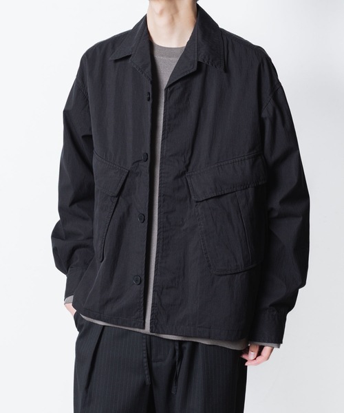 OVY 黒 ミリタリージャケット 4ポケット セール】C/N OX ファティーグ JKT / C/N OX FATIGUE JKT（ミリタリー