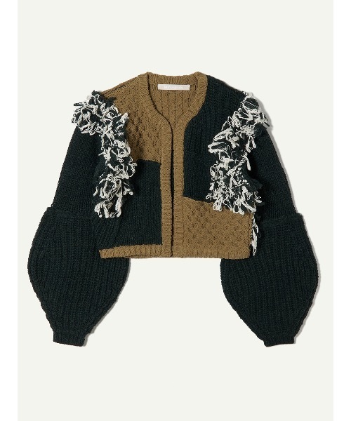 leinwande（ラインヴァンド）の「【leinwande】Hand Knitted Patchwork