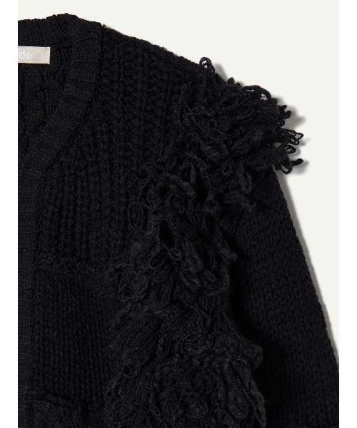 leinwande（ラインヴァンド）の「Hand Knitted Patchwork Cardigan