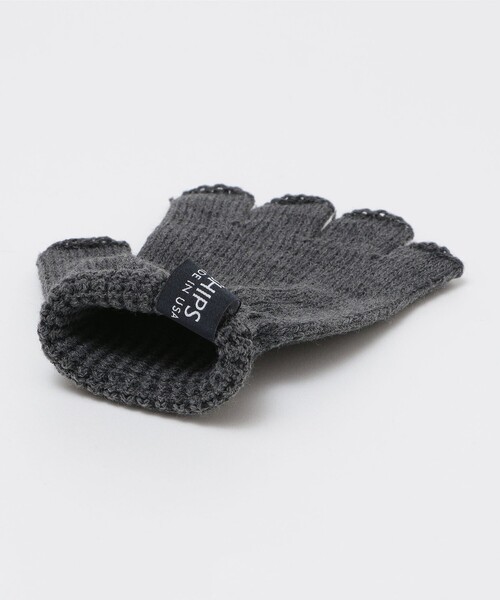 SHIPS（シップス）の「SHIPS: フィンガーレス ニット グローブ（手袋・メンズ・ダークグレー/チャコールグレー/ブラック/レッド系その他/ダークブラウン・ONE SIZE）」の9枚目の写真