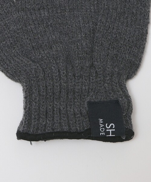 SHIPS（シップス）の「SHIPS: フィンガーレス ニット グローブ（手袋・メンズ・ダークグレー/チャコールグレー/ブラック/レッド系その他/ダークブラウン・ONE SIZE）」の10枚目の写真