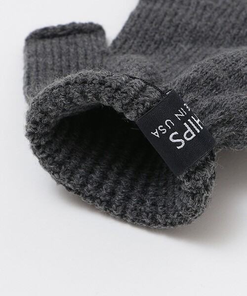 ブルーレーベルクレストブリッジ　フィンガーレス　グローブ　黒×グレー フィンガーレスグローブ 黒/グレー ブルーレーベルクレスト