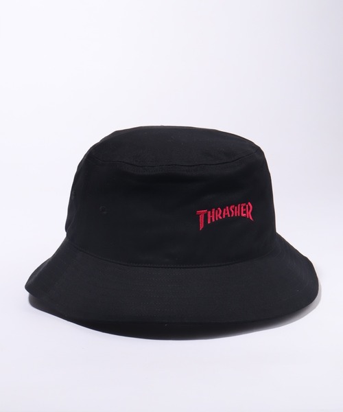 THRASHER（スラッシャー）の「【THRASHER/スラッシャー】ミニロゴ刺繍 コットンツイル バケットハット（ハット・メンズ・ブラック系/ブラック系1/ブラック系2・FREE）」の14枚目の写真