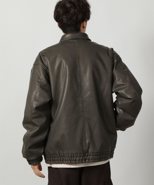 セール】ウォッシュドPUレザーブルゾン / 161799（ブルゾン）｜LAKOLE