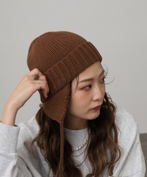 Well-Tailored（ウェルテイラード）の「Well-Tailored 2WAY FLAP WATCH 耳当て ニット帽子（ニットキャップ/ビーニー）」