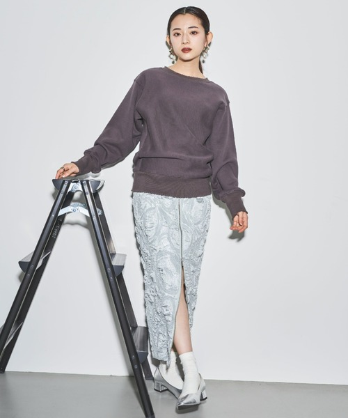 tarin arin(タリンアリン)の「【150㎝前後の小柄さんサイズ】ジップペンシルスカート(スカート・レディース・ブラック/サックスブルー/ベージュ・S/XS)」の3枚目の写真