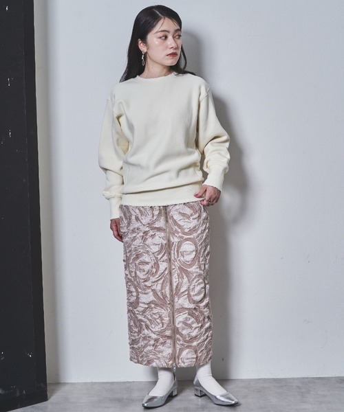 tarin arin(タリンアリン)の「【150㎝前後の小柄さんサイズ】ジップペンシルスカート(スカート・レディース・ブラック/サックスブルー/ベージュ・S/XS)」の4枚目の写真
