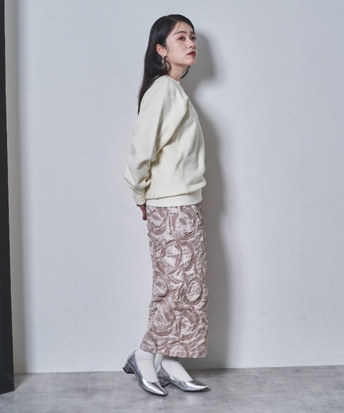 tarin arin(タリンアリン)の「【150㎝前後の小柄さんサイズ】ジップペンシルスカート(スカート・レディース・ブラック/サックスブルー/ベージュ・S/XS)」の7枚目の写真