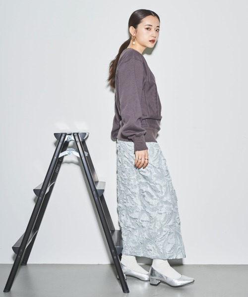 tarin arin(タリンアリン)の「【150㎝前後の小柄さんサイズ】ジップペンシルスカート(スカート・レディース・ブラック/サックスブルー/ベージュ・S/XS)」の22枚目の写真
