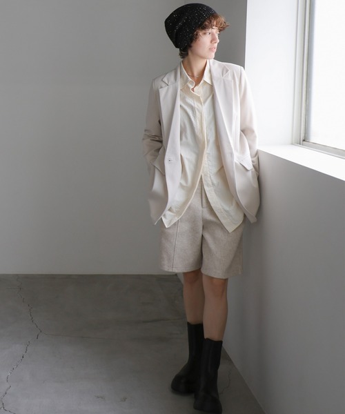 select MOCA（セレクトモカ）の「ネップラメビーニー（ニットキャップ/ビーニー・レディース・ブラック/アイボリー・FREE）」の3枚目の写真