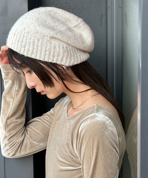 ネップラメビーニー（ニットキャップ/ビーニー）｜select MOCA