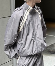 Chikashitsu +（チカシツプラス）の「【Chikashitsu +】set up line track jacket / 【チカシツプラス】セットアップサイドライントラックジャケット（ブルゾン）」
