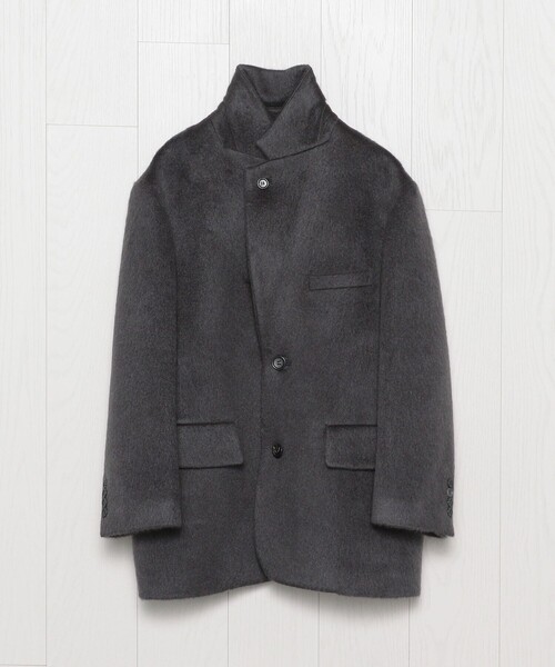 H BEAUTY&YOUTH UNITED ARROWS(エイチビューティーアンドユースユナイテッドアローズ)の「<H>モヘヤウールシャギー ビッグジャケット(テーラードジャケット・レディース・ダークグレー/ブラック・S/M)」の9枚目の写真