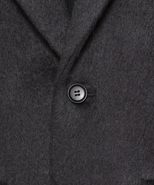 H BEAUTY&YOUTH UNITED ARROWS(エイチビューティーアンドユースユナイテッドアローズ)の「<H>モヘヤウールシャギー ビッグジャケット(テーラードジャケット・レディース・ダークグレー/ブラック・S/M)」の14枚目の写真