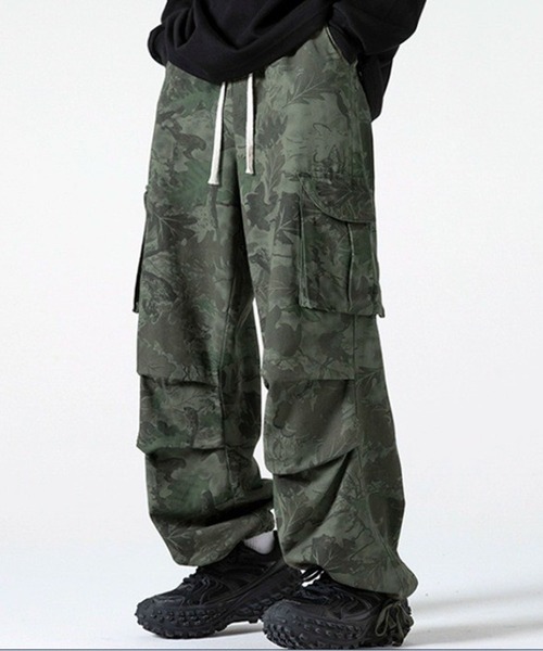 NOWLE（ノウル）の「【NOWLE】ルーズシルエット カモフラージュ イージー  カーゴパンツ（カーゴパンツ・メンズ・ベージュ/カーキ・X-LARGE/LARGE/MEDIUM）」の10枚目の写真